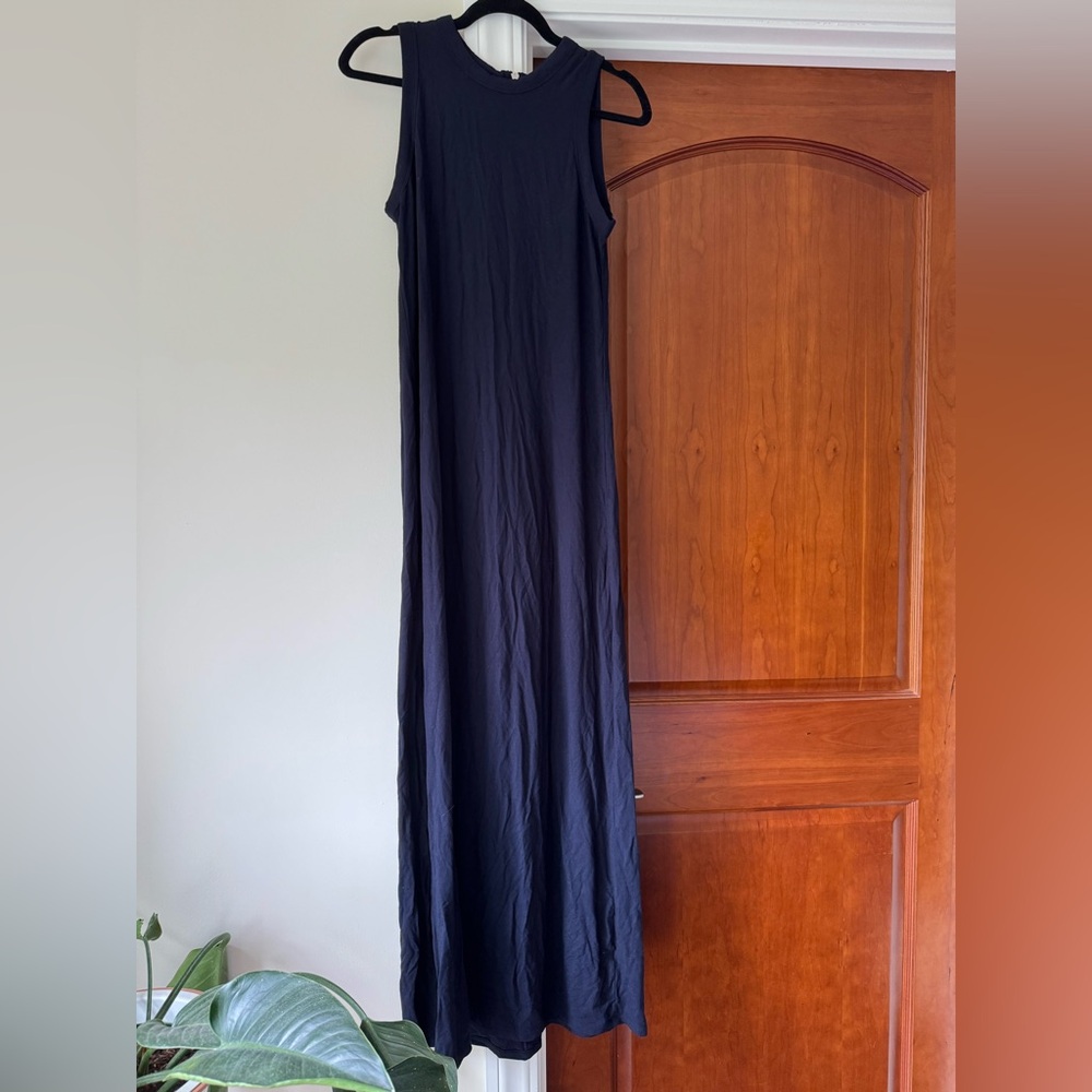 LAST CHANCE Premise Navy Tank Sleeveless Maxi Dress